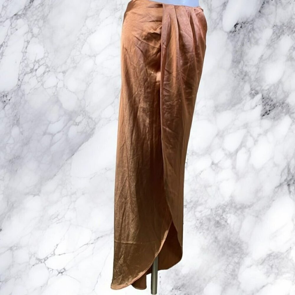 Line & Dot Lisa Midi Skirt - Ginger - Picture 7 of 12
